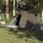 Camping Tent Dome 3-Person Brown Waterproof 4009616