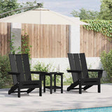 Garden Chair 2 pcs Black 80.5 x 74.5 x 92 cm Polyethylene 3335820