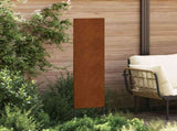 Garden Privacy Screen Rusty 32 x 140 cm Weathering Steel 876223