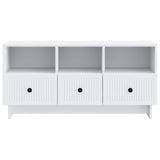 TV Cabinet with Drawer White 102 x 34.5 x 50 cm Engineered Wood 893985