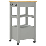 Kitchen Trolley MONZA 48x40x88.5 cm Solid Wood Pine 376083
