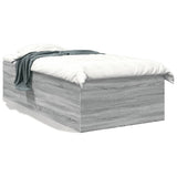 Bed Frame without Mattress Grey Sonoma 100x200 cm 3280963