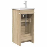 Bathroom Vanity with Sink Sonoma Oak 42 x 40 x 84.5 cm 890722