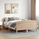 Bed Frame without Mattress 140x200 cm Solid Wood Pine 3216173
