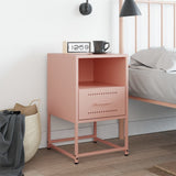 ZNTS Bedside Cabinet Pink 36x39x60.5 cm Steel 846556