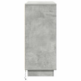 LED Sideboard Concrete Grey 90 x 32 x 75 cm Engineered Wood 869677