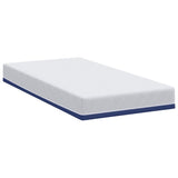 Mattress White and Blue 100 x 200 cm Gel-Infused Foam 4106339