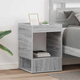 End Table 2 pcs Grey Sonoma 40 x 40 x 56 cm Engineered Wood 890955