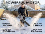Leaf Blower Cordless with 2 x 4000mAh Batteries & Charger, 36V Lightweight Garden Blower with 1000W T3398P551730
