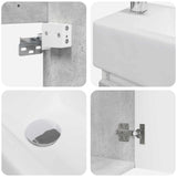 Bathroom Vanity Unit with Tap Concrete Grey 45.5 x 22.5 x 84 cm 889464