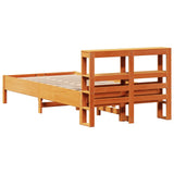 Bed Frame without Mattress Wax Brown 120x190 cm Small Double Solid Wood Pine 3306167