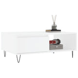 Coffee Table White 90x60x35 cm Engineered Wood 827060