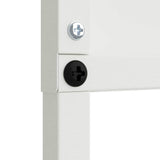 Garden Privacy Screen White 32 x 140 cm Cold-rolled steel 876232