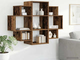 Wall Shelf Old Wood 90 x 25 x 90 cm Engineered Wood 8012178
