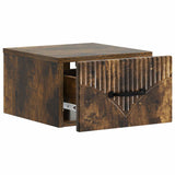 Wall-Mounted Bedside Cabinet 2 pcs Smoked Oak 34.5 x 33 x 20 cm 898946