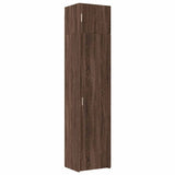 Slim Storage Cabinet Brown Oak 50x42.5x225 cm Engineered Wood 3281307