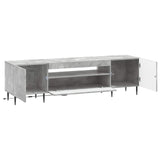 LED TV Cabinet Concrete Grey Engineered Wood 896908