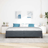 Box Spring Bed with Mattress Dark Grey 200 x 210 cm Fabric 3398762