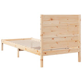 Extra Long Bed Frame without Mattress 90x210 cm Solid Wood 3309267