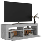 ZNTS TV Cabinet with LED Lights Concrete Grey 120x35x40 cm 804359