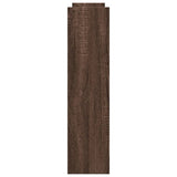 Narrow Storage Trolley 4 Tier Brown Oak Engineered Wood 855265