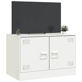 TV Cabinet White 67x39x44 cm Steel 841641
