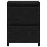 Bedside Cabinet 2 pcs Black Oak 30 x 30 x 40 cm Engineered Wood 861989