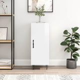 Sideboard High Gloss White 34.5x34x90 cm Engineered Wood 828534