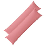 Cushion with Pillow HEERLEN 2 pcs Pink Fabric 926092