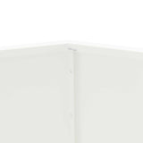 Planter 2 pcs White 50 x 50 x 40 cm Steel 884055