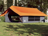Camping Tent 5-Person Grey and Orange Waterproof 4009541
