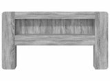 Headboard Cabinet with Storage Grey Sonoma Engineered Wood 8001261