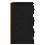 Bedside Cabinet Black Oak 39 x 39 x 67.5 cm Engineered Wood 881342