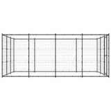 Outdoor Dog Kennel Steel 14.52 m 3082313