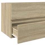 Bathroom Cabinet with Mirror Sonoma Oak 80x38.5x45 cm 849646