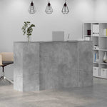 Reception Desk Concrete Grey 180x50x103.5 cm Engineered Wood 3324172