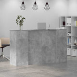 Reception Desk Concrete Grey 180x50x103.5 cm Engineered Wood 3324172
