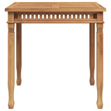 Garden Dining Table 80x80x80 cm Solid Teak Wood 49384