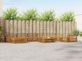 Outdoor Sofa Set 9 pcs Natural Solid Acacia Wood 3373979