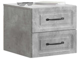 Wall-Mounted Bedside Cabinet Concrete Grey 34.5 x 33 x 40 cm 899321