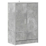 Shoe Cabinet Concrete Grey 60x35x92 cm Engineered Wood 808931
