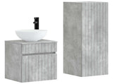 Bathroom Furniture Set 2 pcs Concrete Grey 33 x 34.5 x 100 cm 3406136