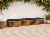4-Piece Seat Cushions VUGHT 4 pcs 100% Polyester Dark Blue 946273