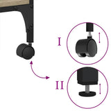 Printer Stand 3-Tier Sonoma Oak 50x41x75 cm Engineered Wood 842287