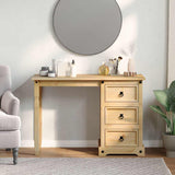 ZNTS Dressing Table Corona 110x47x75 cm Solid Wood Pine 4005685