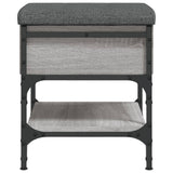 Shoe Bench Grey Sonoma 42x42x45 cm Engineered Wood 835185