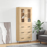 Highboard Sonoma Oak 69.5x34x180 cm Engineered Wood 3198436