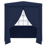 Professional Party Tent with Side Walls 2.5x2.5 m Blue 90 g/m 48519