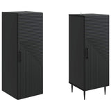 Cabinet Set 2 pcs Black 33 x 34.5 x 89.5 cm Engineered Wood 3416629