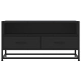 TV Cabinet Black 80x34.5x40 cm Engineered Wood and Metal 848809